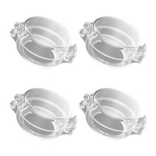  4 Pezzi Custodia Protettiva Interruttore Gas Bambino Protezione Fornelli per Piastre Fornelli a Gas