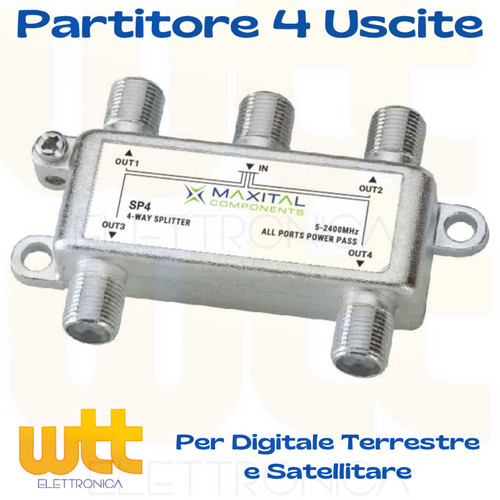 Partitore antenna uscite - partitore,