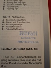 Ferrari 456gt Libretto Uso E Manutenzione In Dotazione A Ferrari Esperienze...