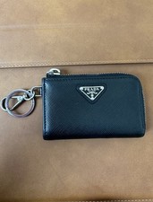 Portachiavi Prada nero in