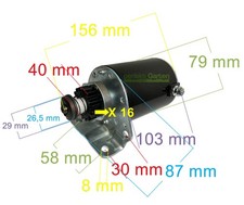 Motorino avviamento starter 16