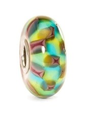 TROLLBEADS TGLBE-10242 Bead Scacchi Viola/Turchese Vetro - Retail price € 45,00