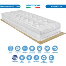 Materasso rigido molle e lana