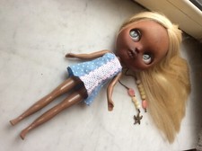 Blythe  bambola bjd  custom ooak vintage Doll pelle scura stupenda?