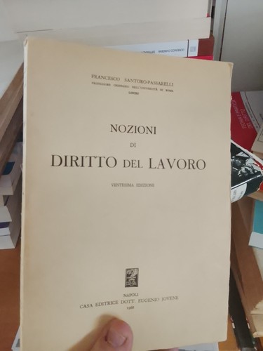 Nozioni diritto del lavoro - nozioni,