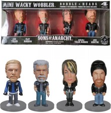 Sons of Anarchy Figures Mini Wacky Wobbler Bobble Heads Set di 4 confezioni NUOVE