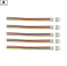 5 CONNETTORE PCB E CAVETTO JST HX 3PIN 26AWG 1007 MASCHIO FEMMINA 2.54 CAVO DC