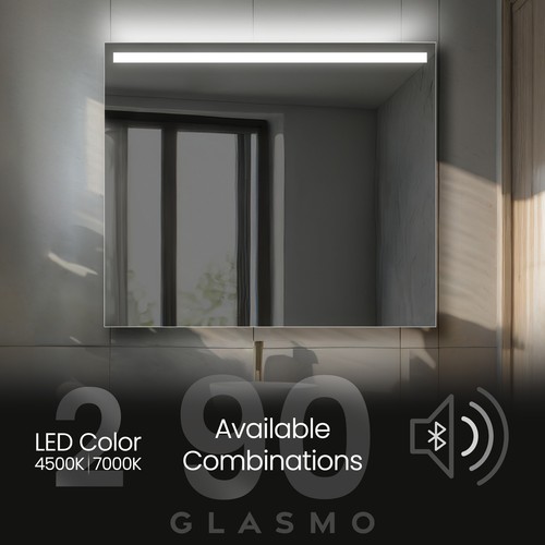 Specchio bagno illuminato con