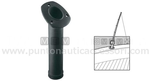 Portacanna incasso nero - portacanna,