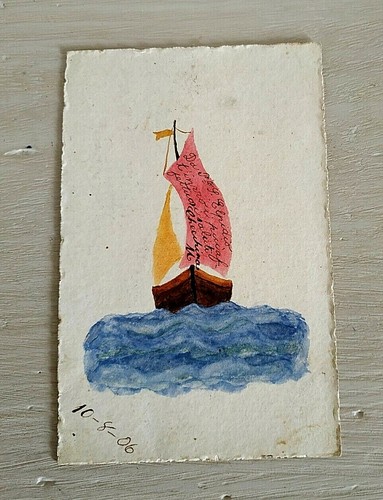 Cartolina epoca dipinta a - cartolina,