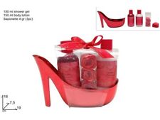 Confezione Regalo Scarpa Set Da Bagno 3 Pezzi Saponette Lozione Doccia dfh