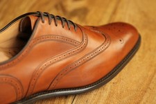 Scarpe Oxford Brogue Church's Bueton in pelle marrone marrone chiaro da uomo UK 7 G US 8 EU 41