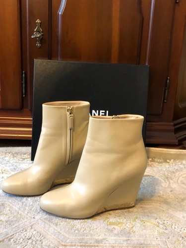 Stivali chanel beige - chanel,