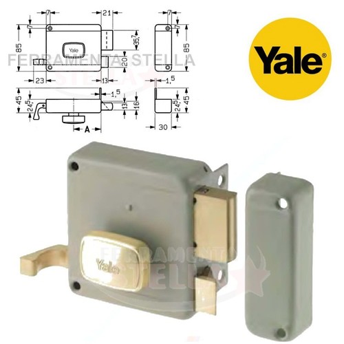 Serratura yale pomolo 620 - serratura,