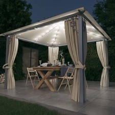 Gazebo con Tende Stringa di