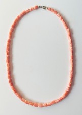 COLLANA DI TULIPANI DI CORALLO ROSA NATURALE  AL 100%  vintage