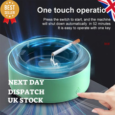 Smart Ashtray Multipurpose Negative Ion Air Purifier for Home, Office Green