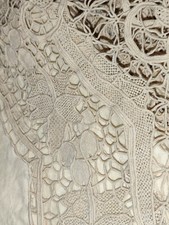  Copriletto Pizzo Burano Ago Con Grappoli Spettacolare 