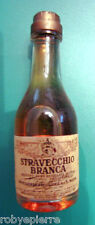 Bottiglia mignon liquore STRAVECCHIO BRANCA brandy puro distillato di vino milan