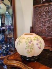 Parte lampada birmana in vetro artistico Fenton