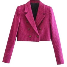 Blazer doppiopetto ritagliato