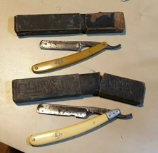 Lotto 2 Rasoi Puma Solingen Vintage retro old anni 40 50 raro barba