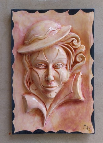 Quadro ceramica il clown - -,