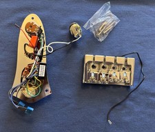 Ponte piezoelettrico basso cromato e Bartolini AGMPB/918 buffer cablato piastra jazz cablata cablata