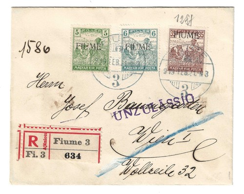 1919 fiume busta per vienna - 1919,