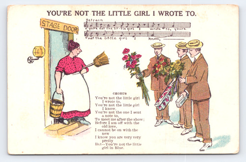 C1907 stage door - door, johnny