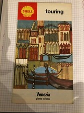 SHELL - CARTINA STRADALE DI VENEZIA - DE AGOSTINI - ANNO 1963