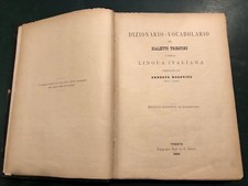 LIBRO ANTICO DIZIONARIO