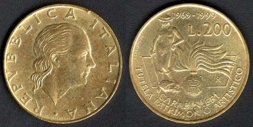 Italia 200 lire 1999 - lire,,