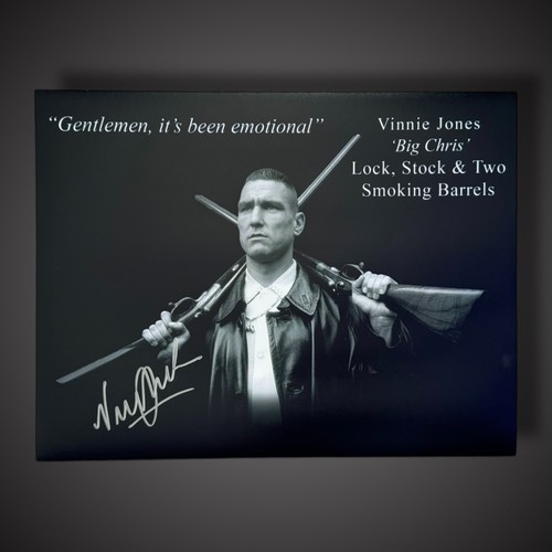 Vinnie jones signed photo - signed,