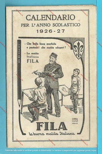 Calendario pubblicitario fila - calendario,