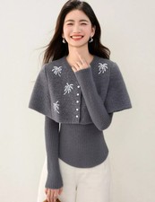 Maglione Donna Grigio Con