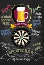 Insegne top, varie misure, bar