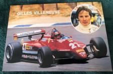 AUTOMOBILISMO - FORMULA1 - FERRARI GILLES VILLENEUVE cartolina