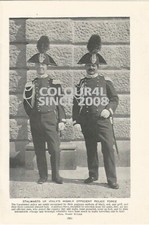 COSTUME CARABINIERI ITALIA POLIZIA IN UNIFORNIA c 1920 LIBRO FOTO ILLUSTRAZIONE STAMPA
