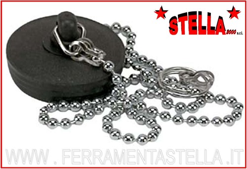 Tappo gomma nero - in, con