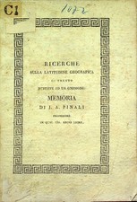 Ricerche sulla latitudine