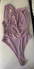 Body donna Zara in rete lilla