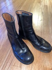 FRATELLI ROSSETTI STIVALETTO UOMO PELLE CERNIERA TG 9M MADE IN ITALY BUONE CONDIZIONI!