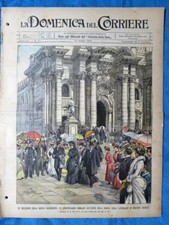 La Domenica del Corriere 27 aprile 1902 Reg.Margherita - Sipiaguine - Marco Polo