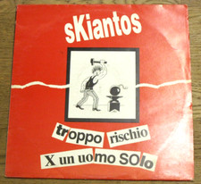 SKIANTOS *TROPPO RISCHIO PER UN UOMO SOLO*VINILE-BOL1101-AUTOGRAFO DANDY BESTIA