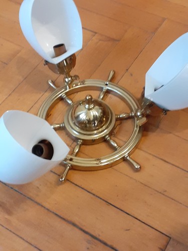 Lampadario nautico vintage - lampadario,