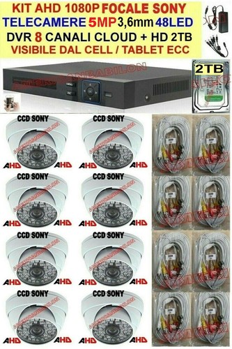 Kit 1080p videosorveglianza - kit,