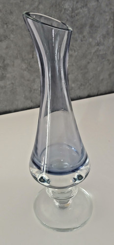 Vaso vetro artistico viola - vaso,