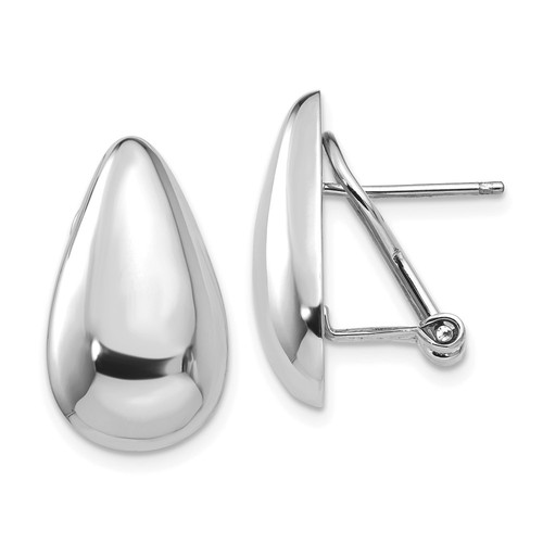 Orecchini oro bianco kt - orecchini,
