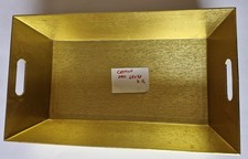 CESTO VASISTA RETTANGOLARE ORO 48  X 28 H. 14 VINTAGE IMPERDIBILE AFFARE